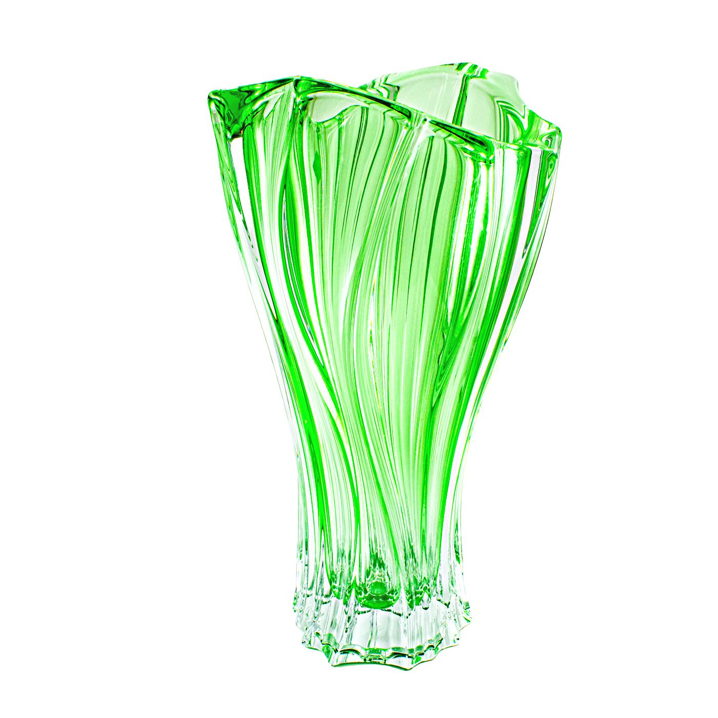 Кристална ваза Plantica Green 