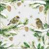 Салфетки Sparrows in snow