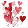Салфетки With love red