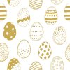 Салфетки Easter eggs all over gold