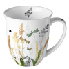 Чаша Ornamental flowers white