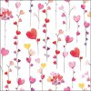 Салфетки  Hearts garlands