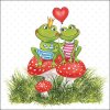 Салфетки Frogs in love