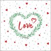 Салфетки Lots of love red