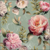 СалфеткиPeonies composition green