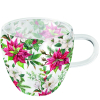 Двустенна стъклена чаша Christmas florals