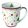 Чаша Ornaments all over red