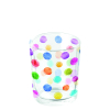 Свещник за чаена свещ Polka dots white