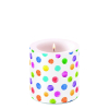 Свещ Polka dots white