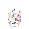 Свещник за чаена свещ Buterfly garden white