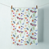 Домакинск кърпа Butterfly garden white