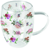 Двустенна стъклена чша Charlote white
