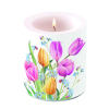 Свещ средна Tulips bouquet