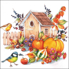 Салфетки Autumn birdhouse