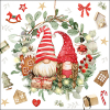 Салфетки Gnomes in wreath