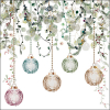 Салфетки Floral Christmas white