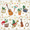 Салфетки Christmas instruments 