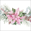 Салфетки Pink poinsettia