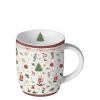 Чаша Ornaments all over red