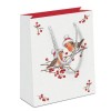 Подаръчна торбичка Christmas robins white
