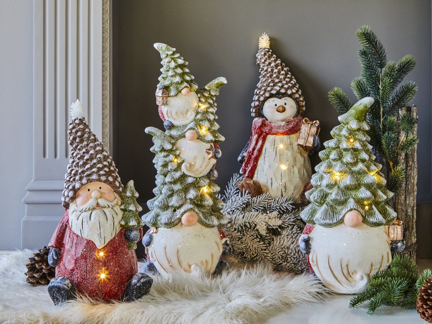 Джудже елха 59см с LED christmas foresta